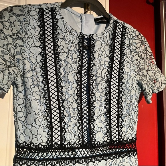 Pretty Little Things Maxi Dress lace detail size 2 UK 6 wedding summer - Picture 7 of 11